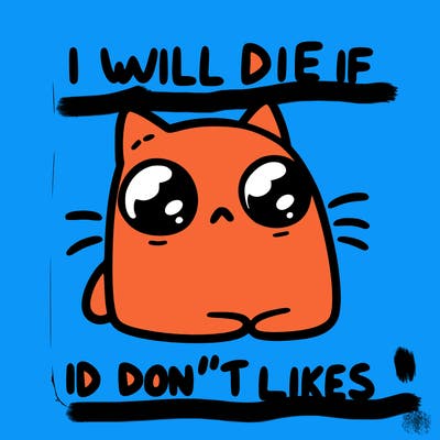 a cat that will die if we don’t get 10 likes