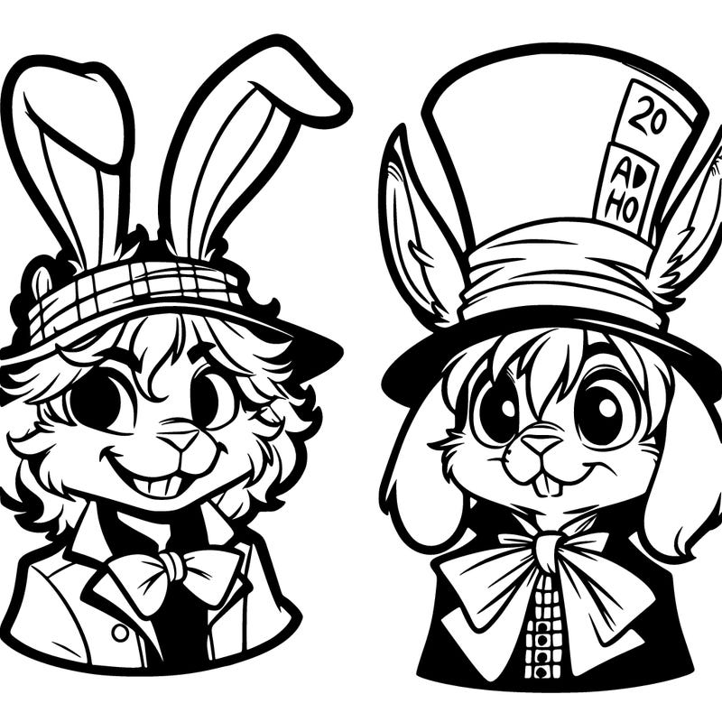 mad hatter and march hare
