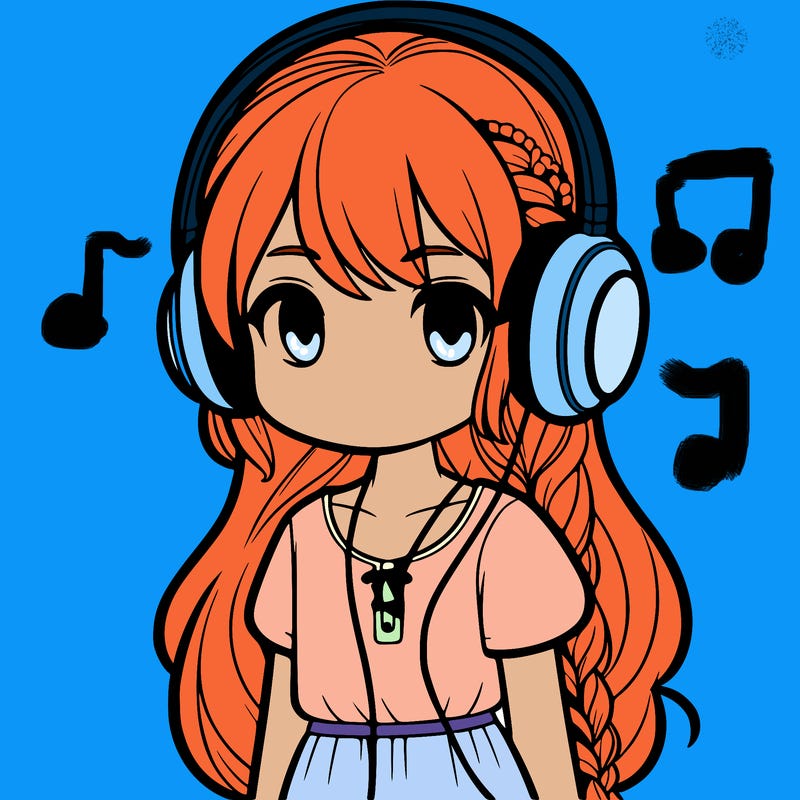 girl wearingheadphones