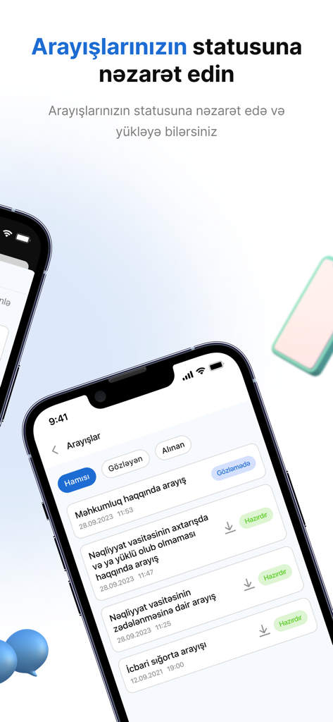 Interface de l'application mobile affichant une liste des statuts de certificats officiels dans l'application E-polis.