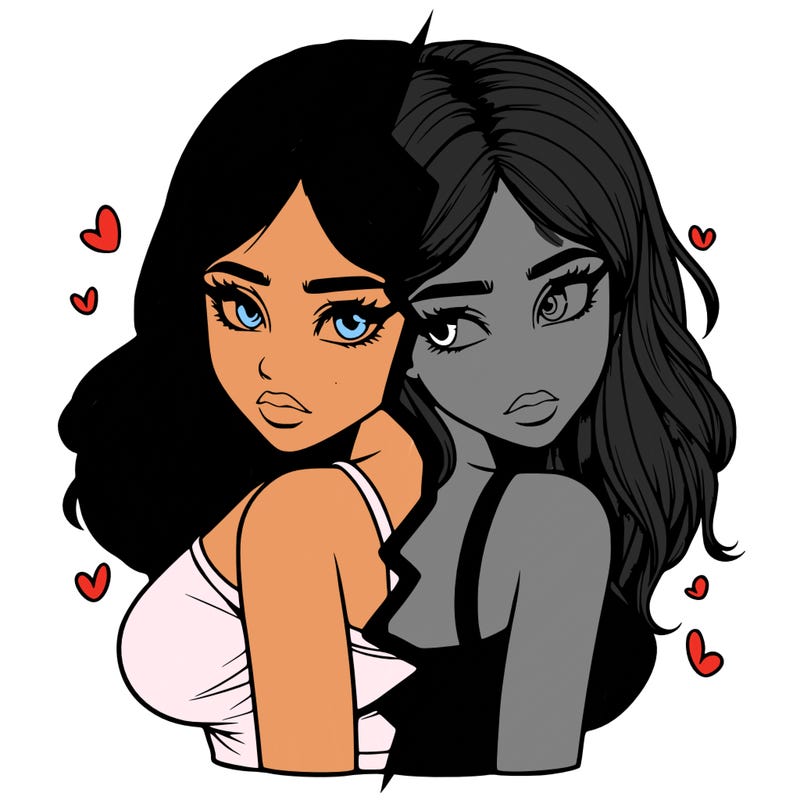 realistic girl split