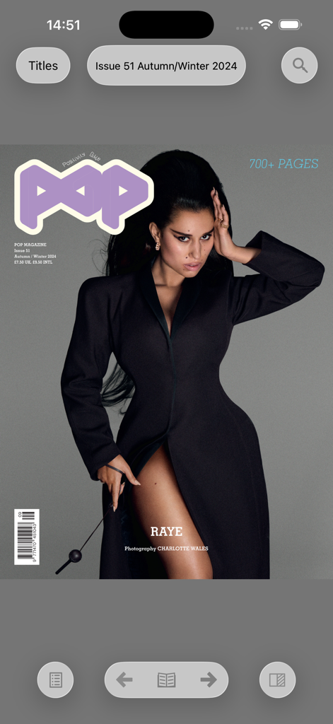 Exactly - Una portada de revista digital mostrada en la interfaz de la aplicación Exactly