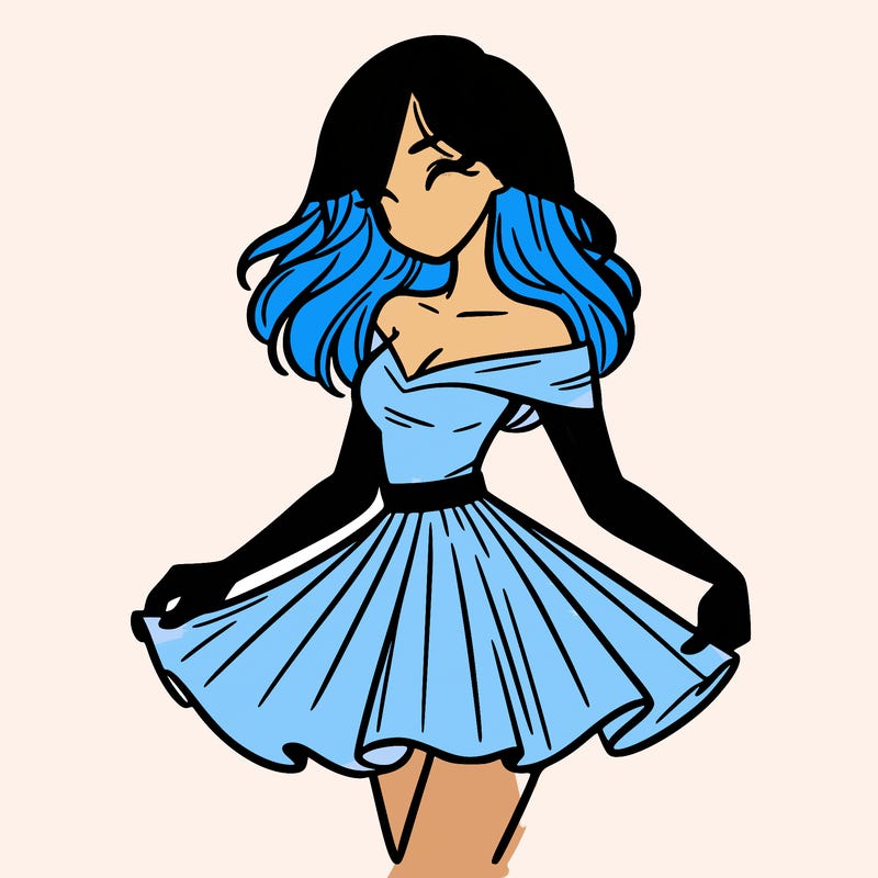 woman in skirt