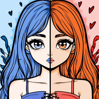 realistic girl split