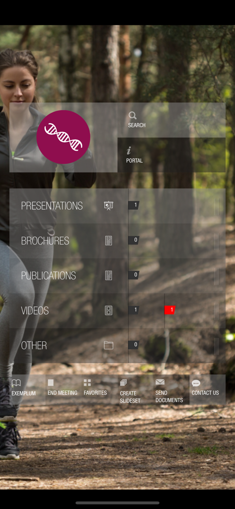 PITCHER Impact - PITCHER Impact app interface showing sales enablement tools and document categories