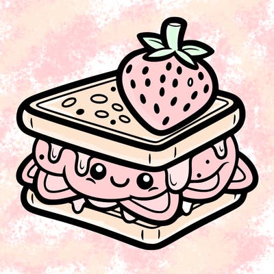 strawberry sandwich