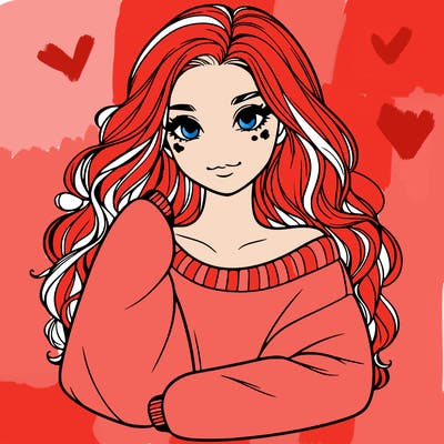 a beautiful girl in a big sweatshirt