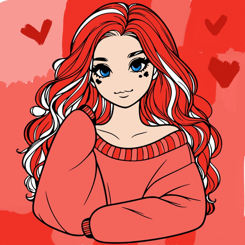 a beautiful girl in a big sweatshirt