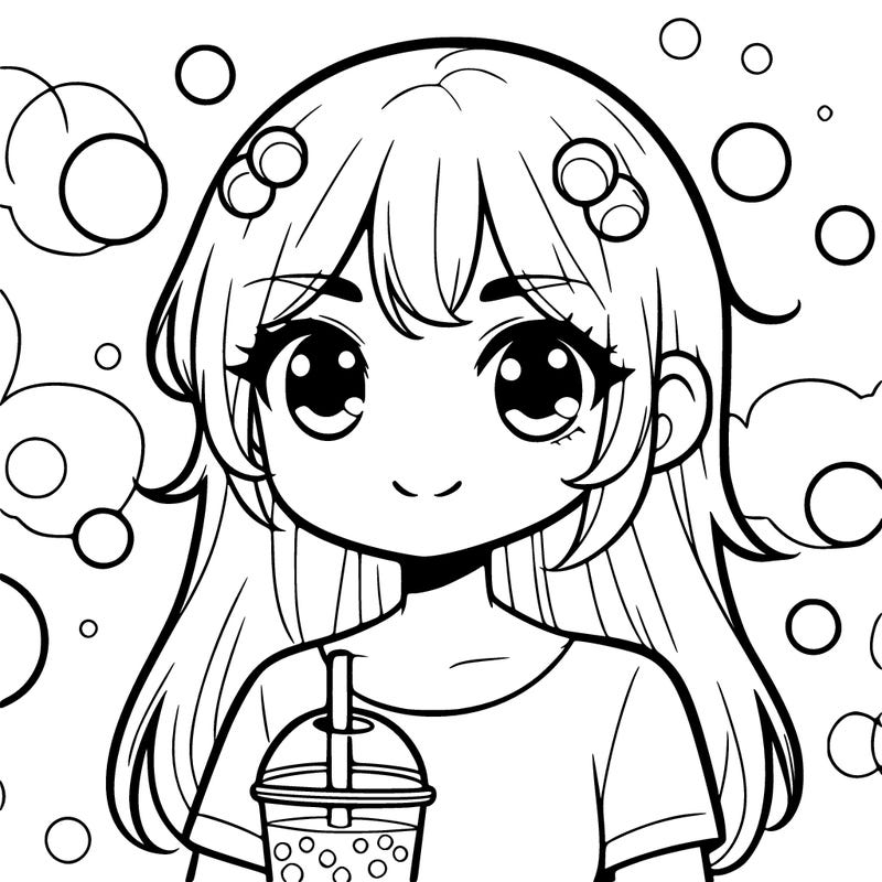 girl with boba