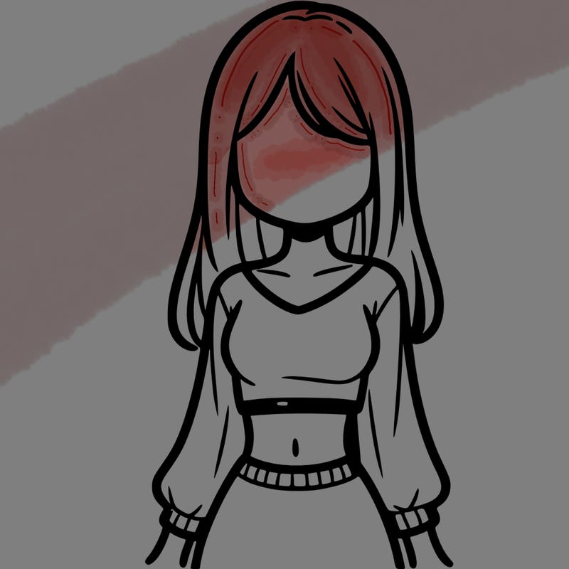 girl in crop top long sleeve