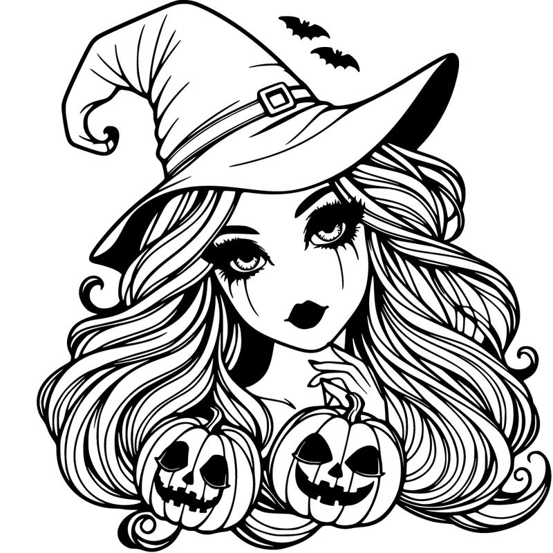 realistic female halloween beautiful spooky