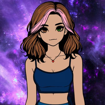 realistic girl with crop top