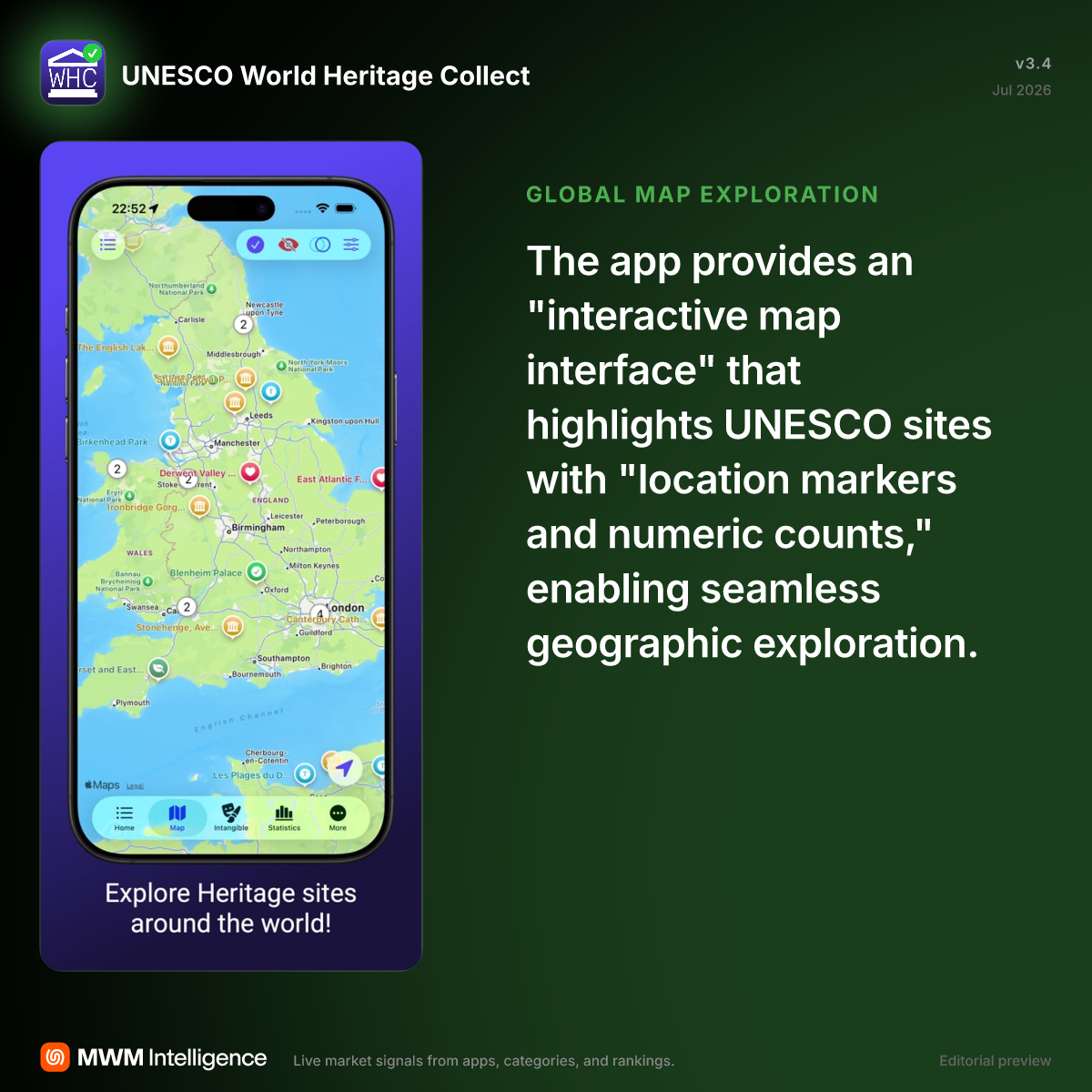UNESCO World Heritage Collect - Travel App | MWM