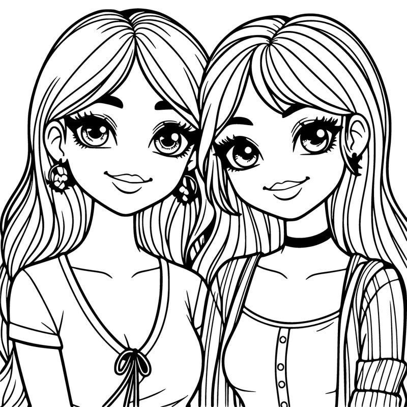 realistic, best friends girls