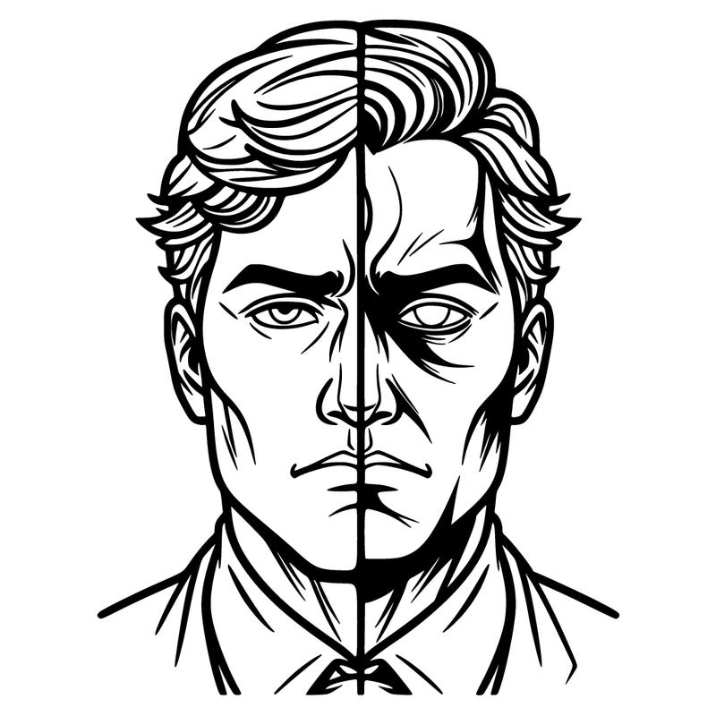 bir tarafı gece bir tarafı gündüz olan adam