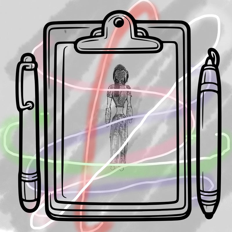 blank clip board with pen