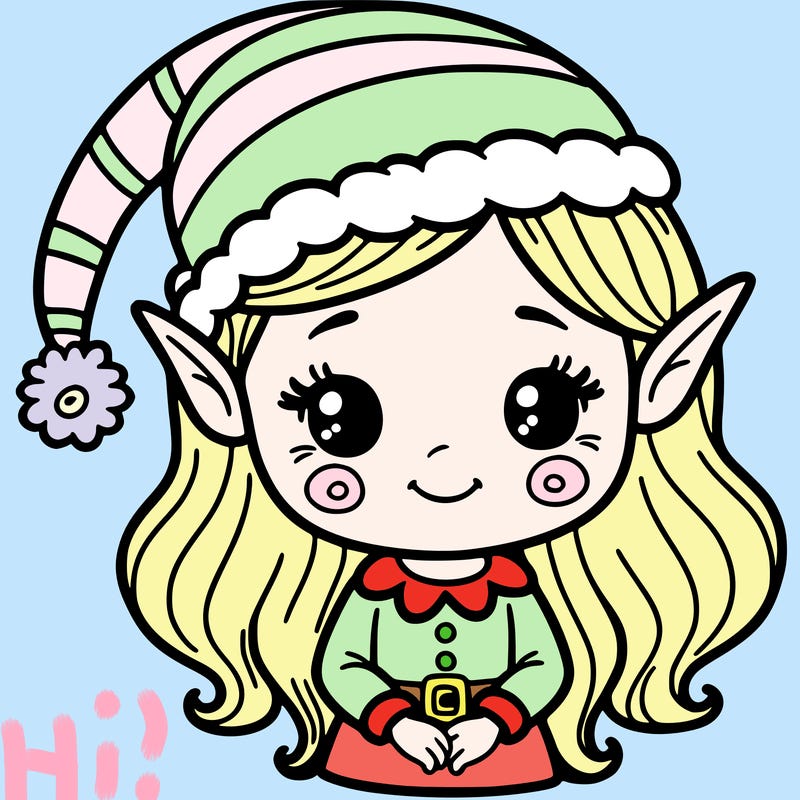 christmas elf girl
