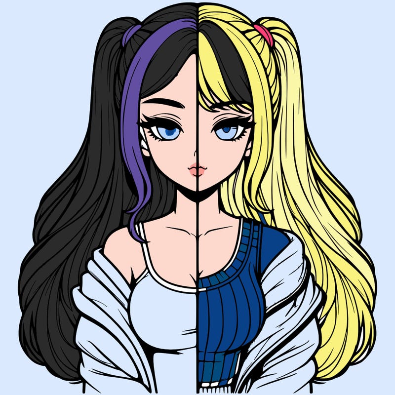 realistic girl split