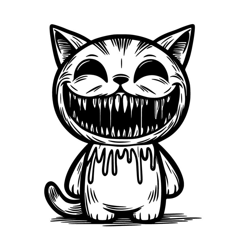smiling cat horror