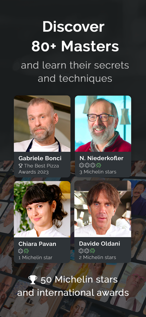 Acadèmia.tv - Cooking Courses - Profiles of Michelin starred chefs and cooking masters on the Academia.tv app