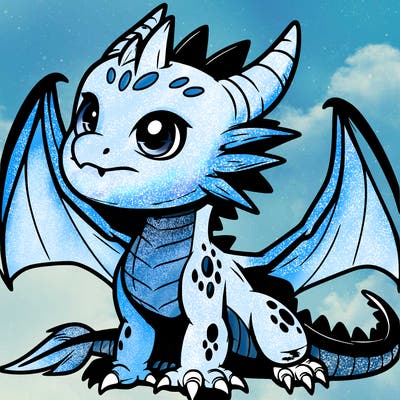 fierce baby night dragon