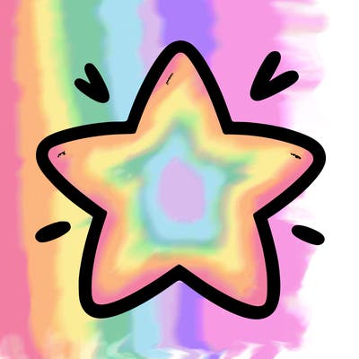 a blank star