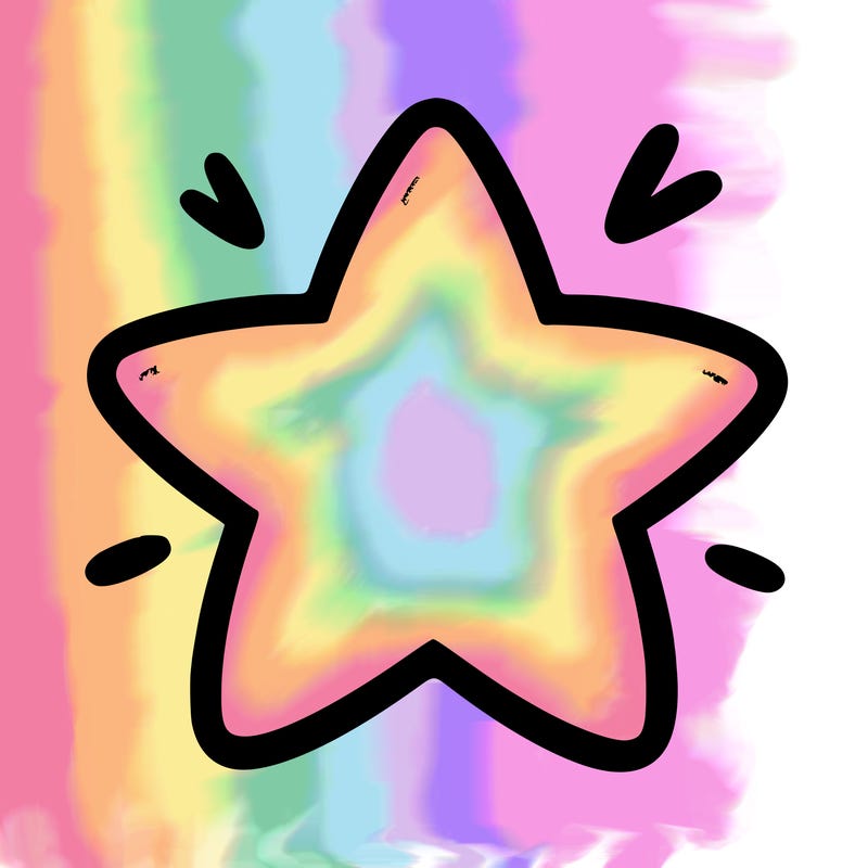 a blank star