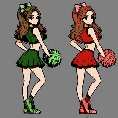 realistic cheerleader