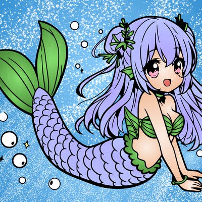 anime mermaid