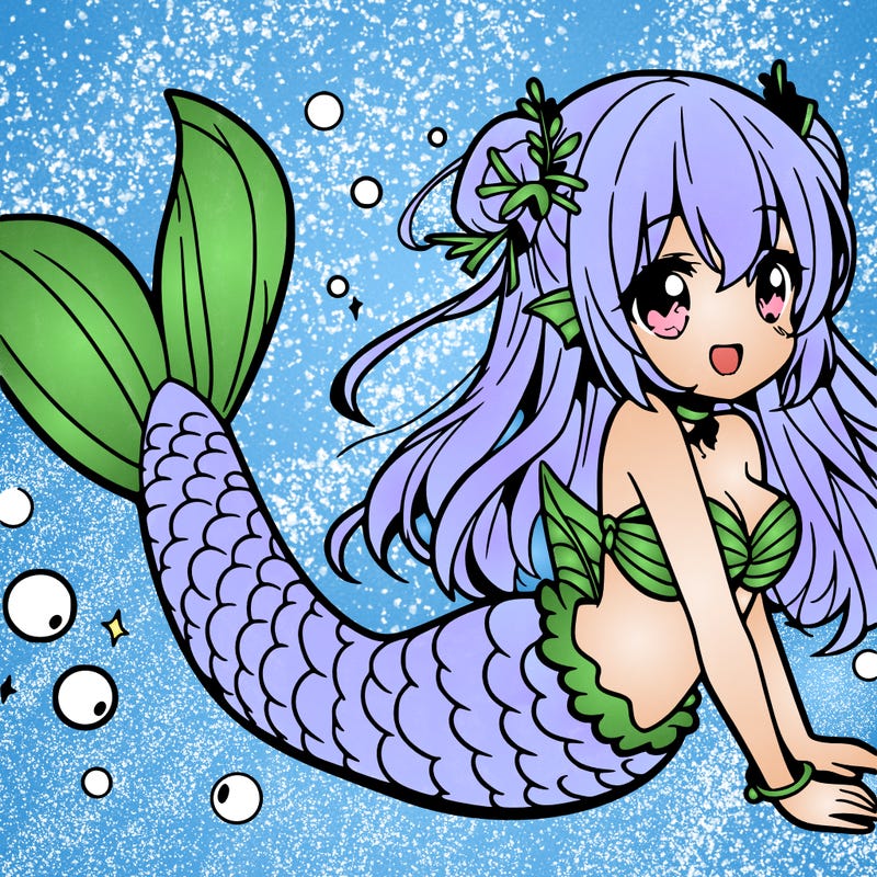 anime mermaid