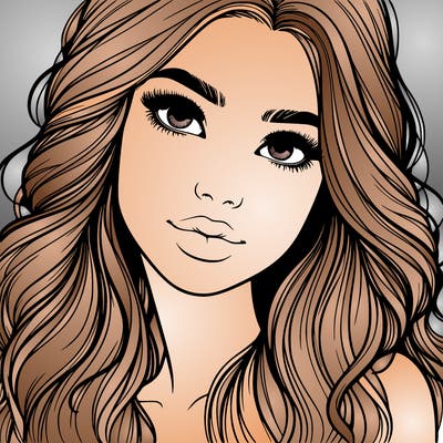 beautiful realistic girl