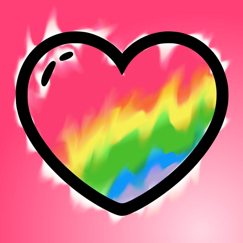 a blank heart