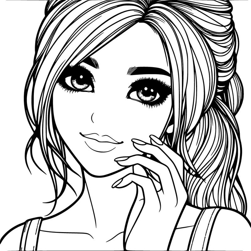 beautiful realistic girl