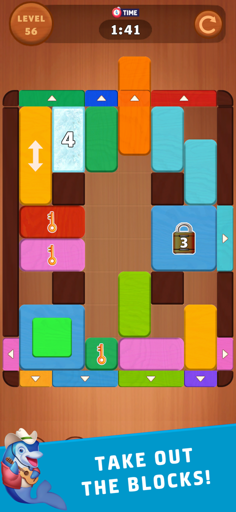 Wood Block Jam Master - Wood Block Jam Master gameplay featuring colorful wooden blocks on a grid