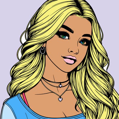 detailed realistic girl