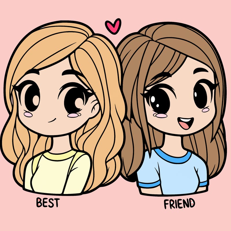2 girl bff