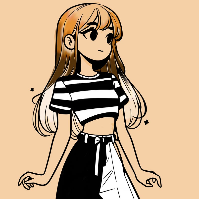 girl in a cute crop top