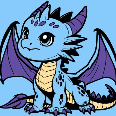 fierce baby night dragon