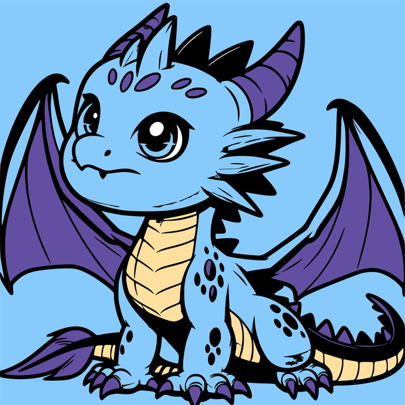 fierce baby night dragon