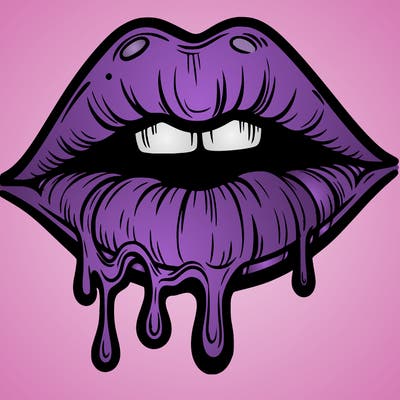 lips that look realistic and drip