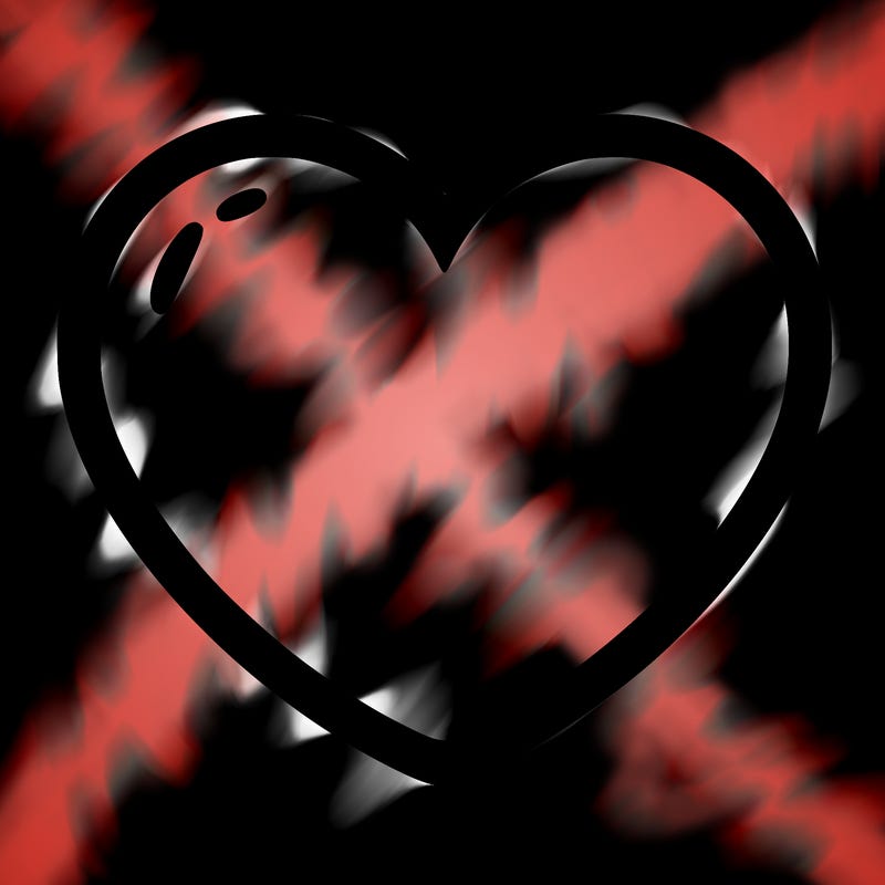 a blank heart