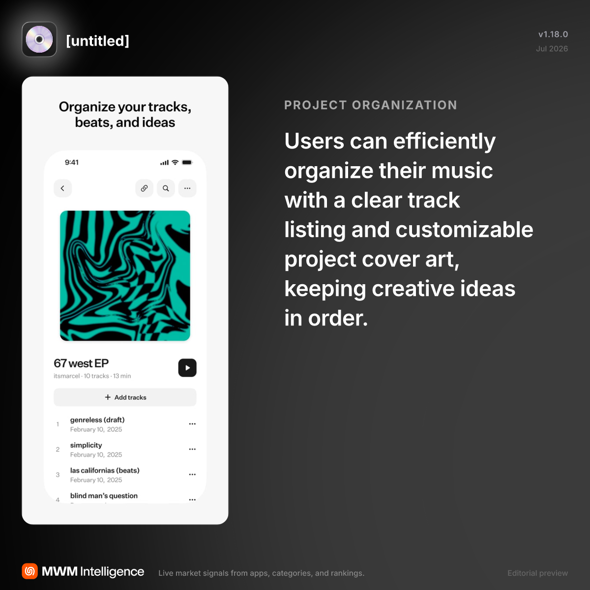 [untitled] - Music App | MWM