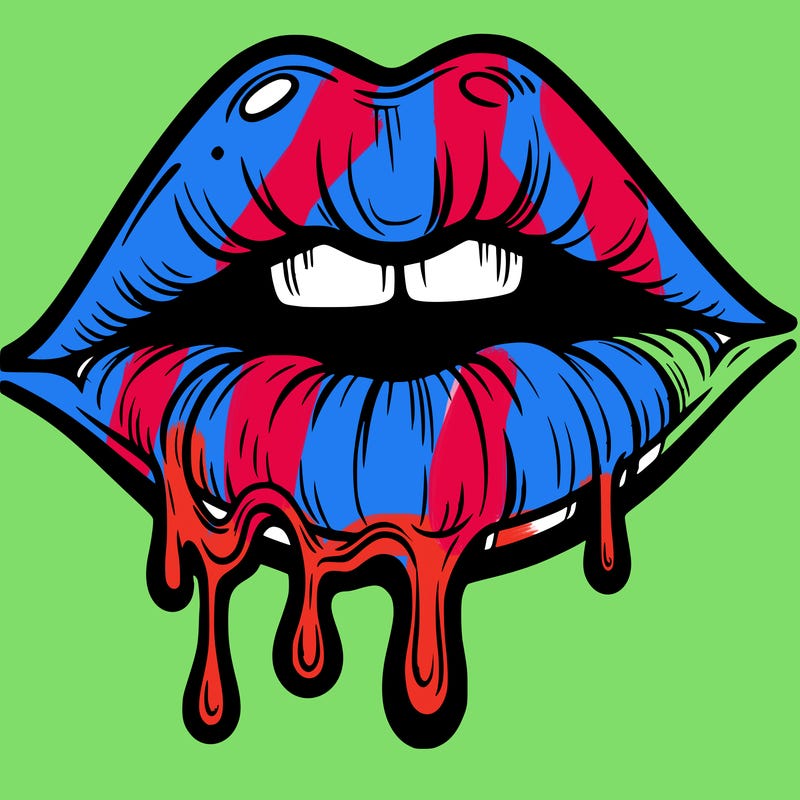 lips that look realistic and drip