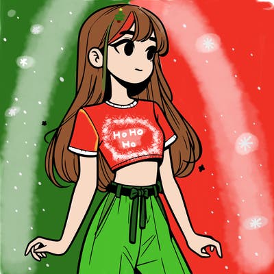 girl in a cute crop top