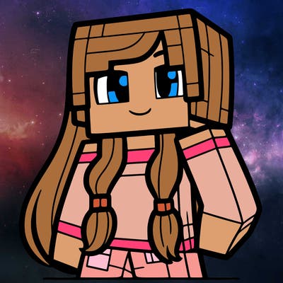 minecraft girl purple