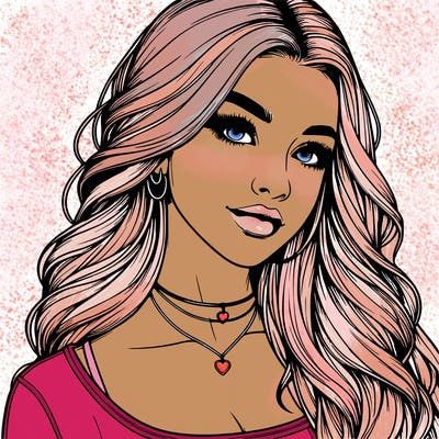 detailed realistic girl