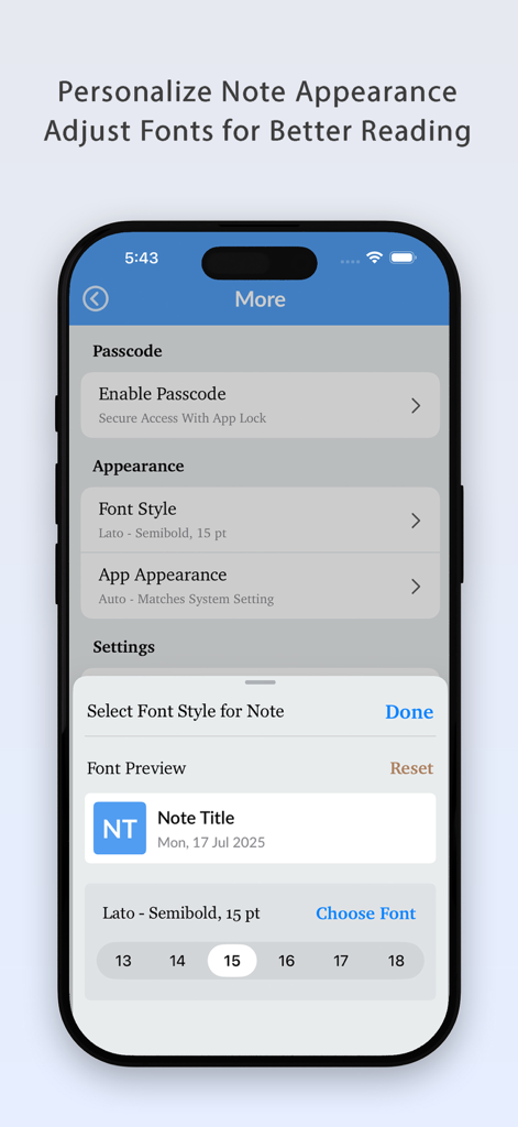 NotePad++ - Pro - Personnalisez l'apparence des notes en ajustant le style et la taille de la police dans NotePad Pro.