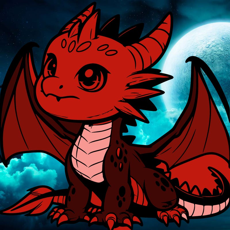 fierce baby night dragon