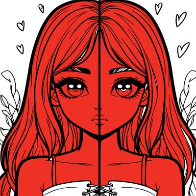 realistic girl split