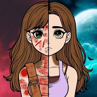 realistic girl split